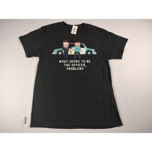 South Park Shirt Medium Black Comedy Central What Seems The Officer Problem